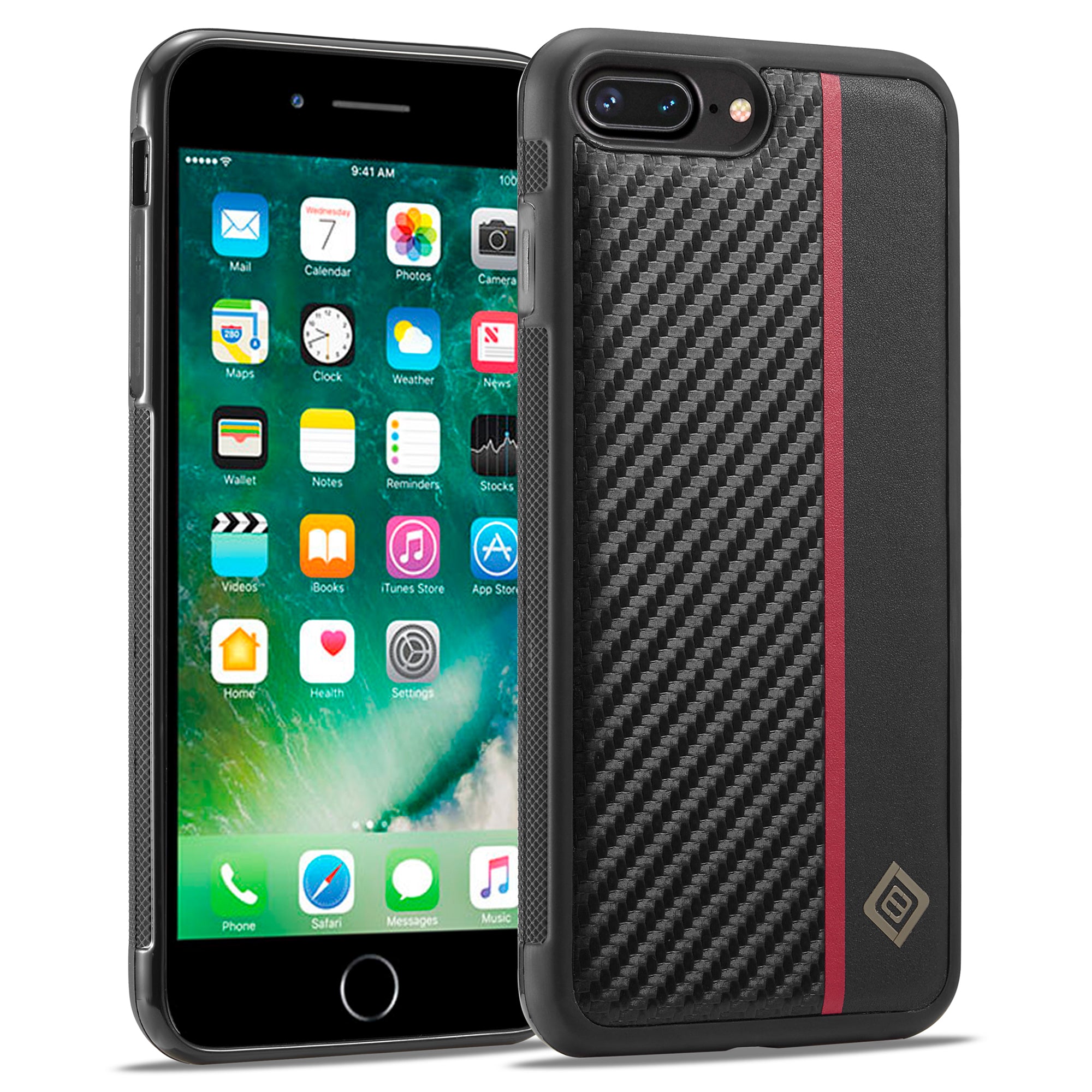 LC.IMEEKE For iPhone 7/8/SE (2020) PU Leather TPU EVA Case Carbon Fiber Texture Mobile Phone Cover LC.IMEEKE For iPhone 7/8/SE (2020) PU Leather TPU EVA Case Carbon Fiber Texture Mobile Phone Cover